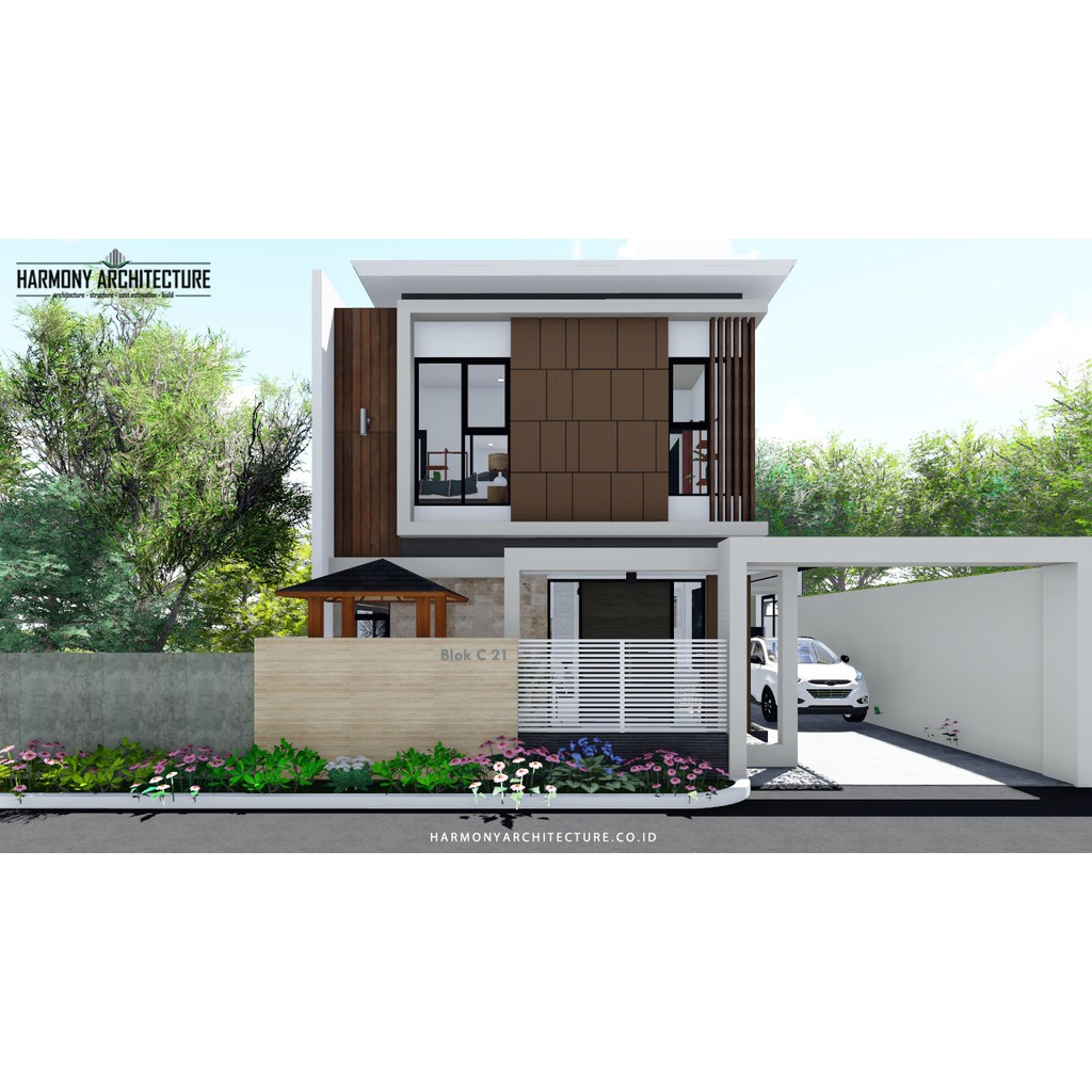 Detail Desain Rumah Tingkat Minimalis Nomer 46