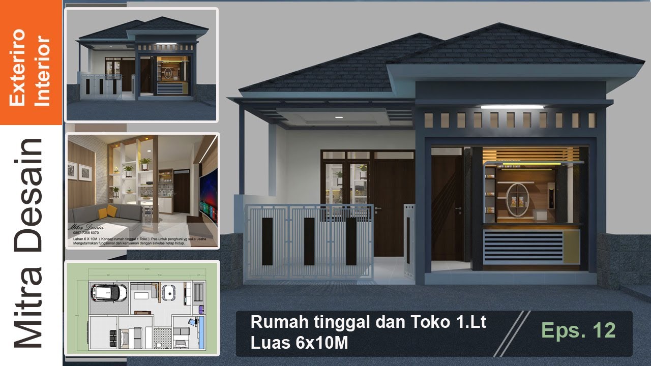 Detail Desain Rumah Toko Minimalis Nomer 20