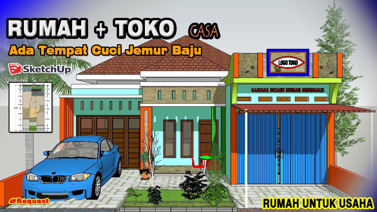 Detail Desain Rumah Toko Minimalis Nomer 23