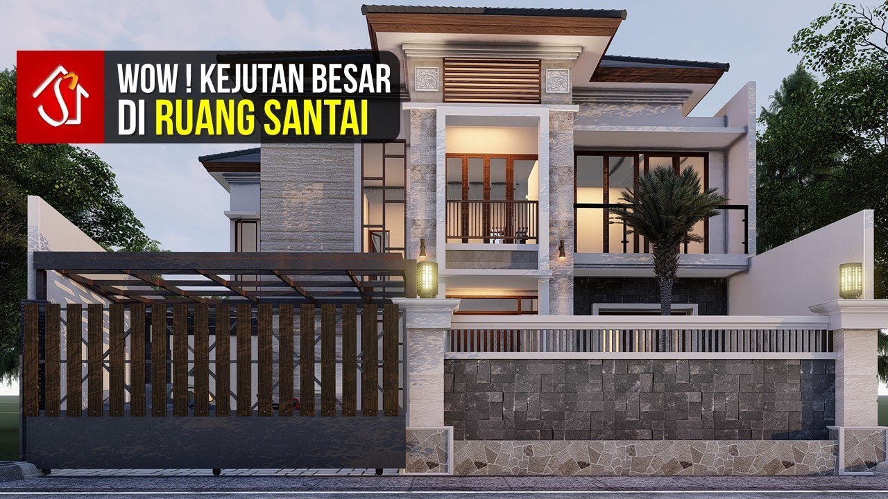 Detail Desain Rumah Tropis 2 Lantai Nomer 13