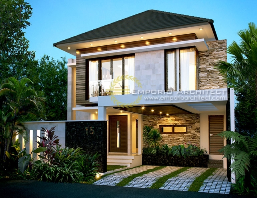 Detail Desain Rumah Tropis 2 Lantai Nomer 7