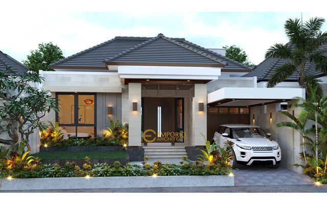 Detail Desain Rumah Tropis Bali Nomer 9