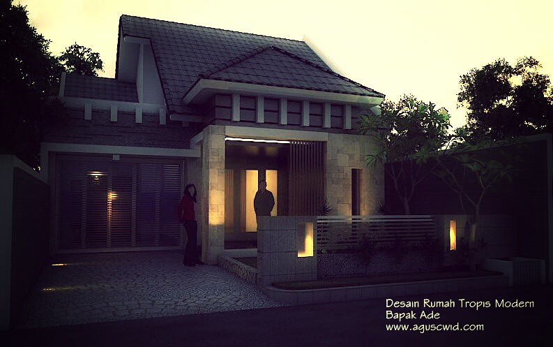 Detail Desain Rumah Tropis Modern Nomer 43