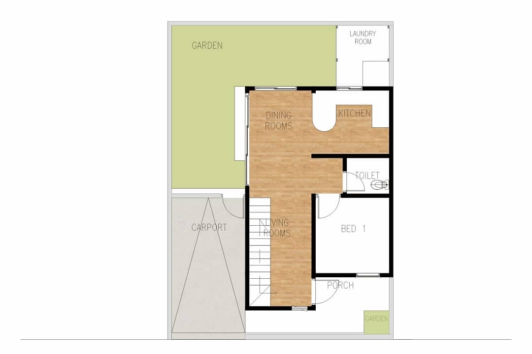 Detail Desain Rumah Tumbuh Vertikal Nomer 3