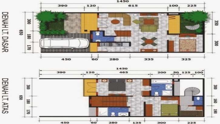 Detail Desain Rumah Type 36 2 Lantai Nomer 56