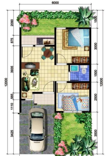 Detail Desain Rumah Type 36 60 Nomer 8