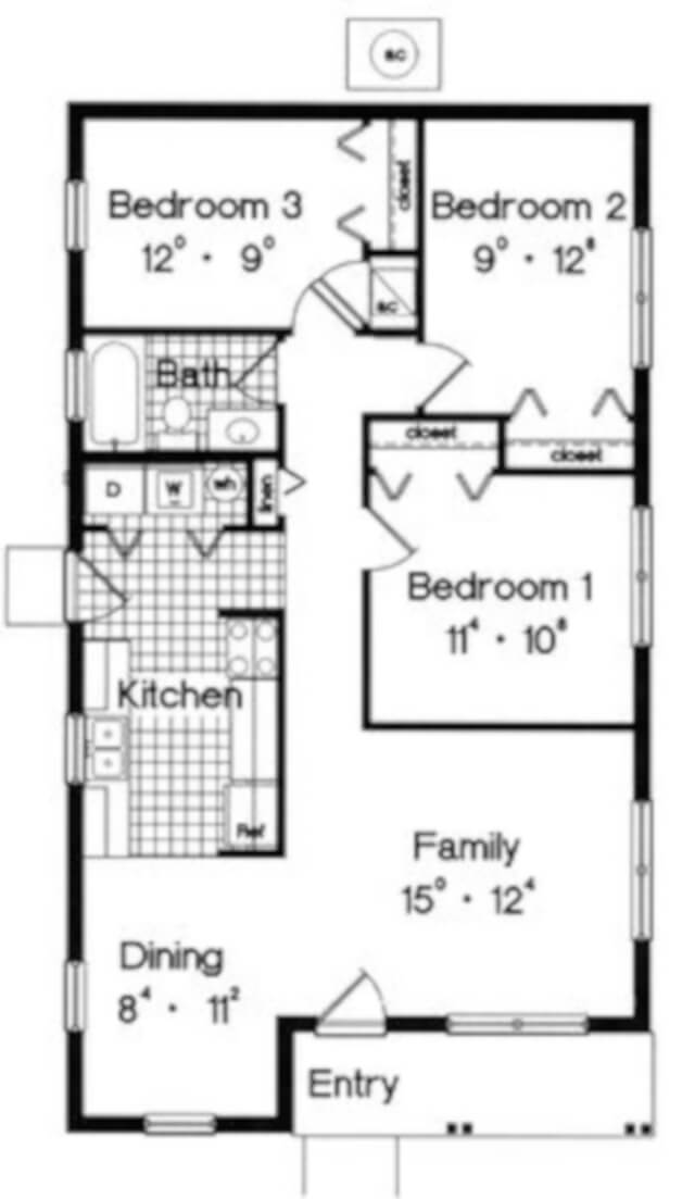 Detail Desain Rumah Type 36 Dengan 3 Kamar Tidur Nomer 19