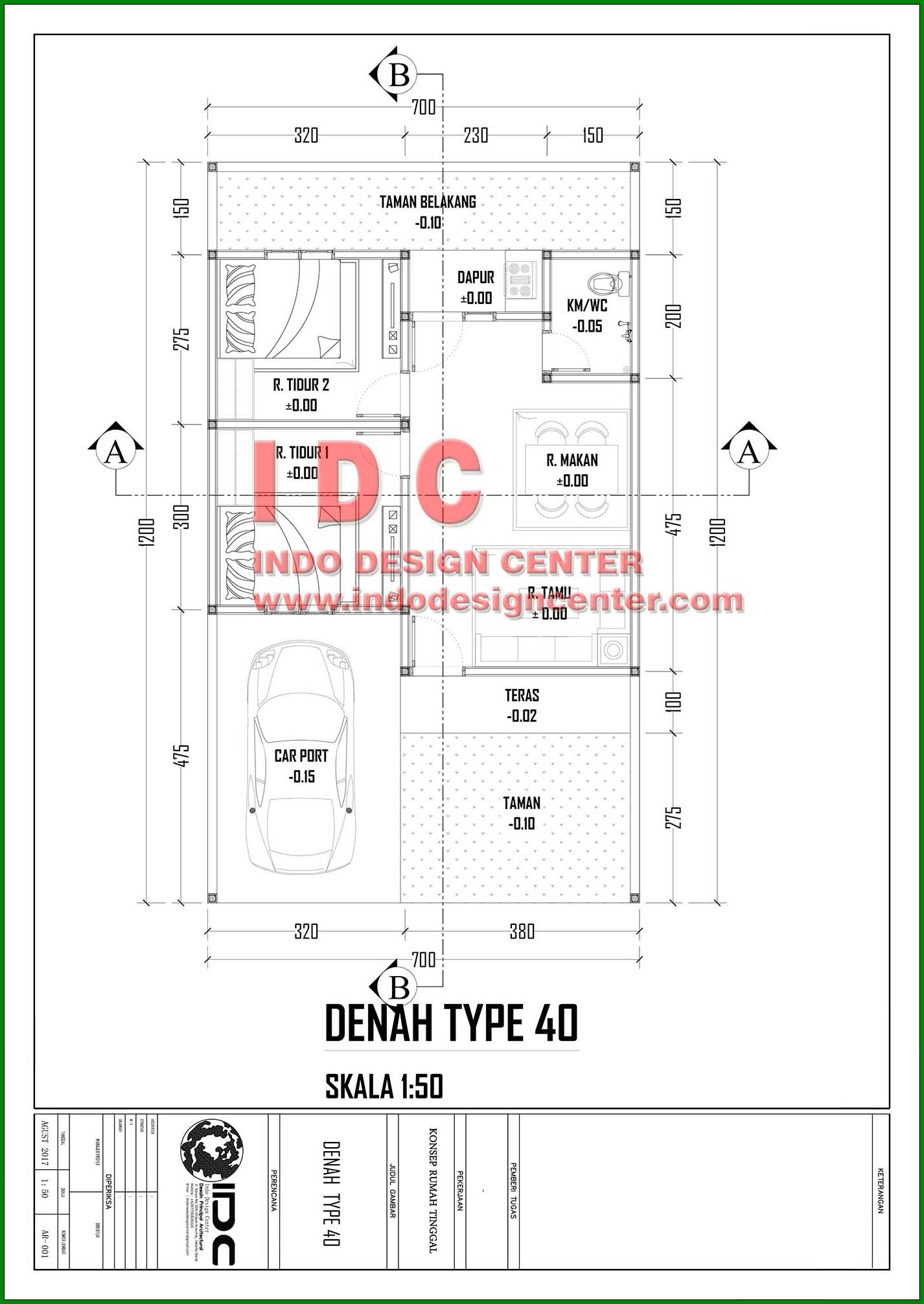 Detail Desain Rumah Type 40 84 Nomer 27