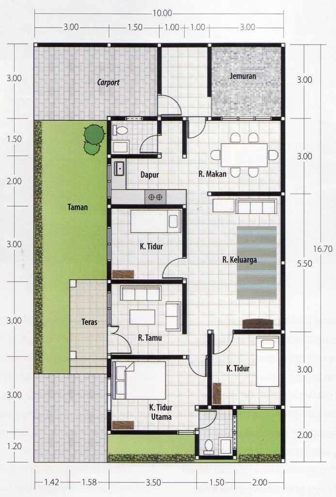 Detail Desain Rumah Ukuran 12x8 Nomer 25