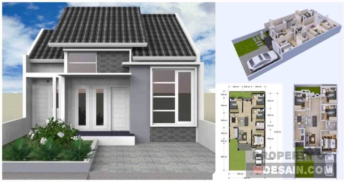 Detail Desain Rumah Ukuran 12x8 Dengan 3 Kamar Tidur Nomer 16