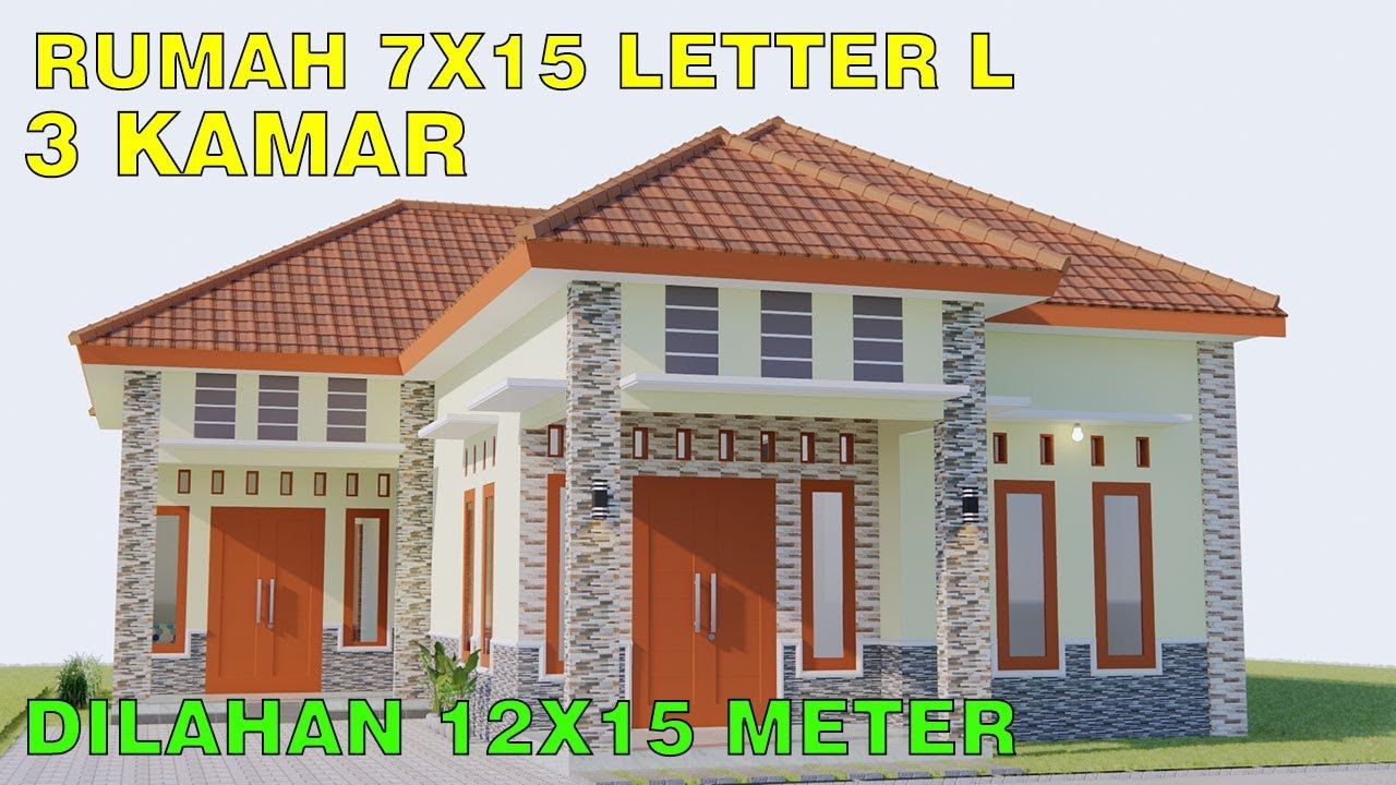 Detail Desain Rumah Ukuran 12x8 Dengan 3 Kamar Tidur Nomer 18