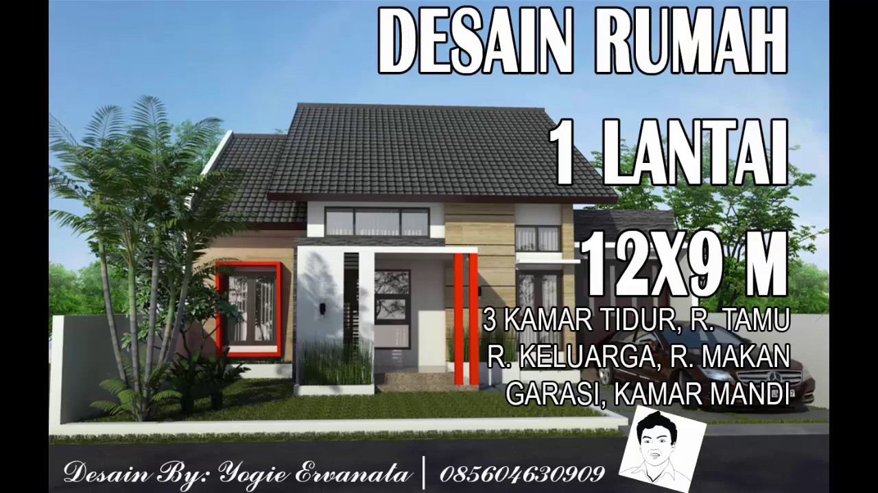 Detail Desain Rumah Ukuran 12x8 Dengan 3 Kamar Tidur Nomer 30