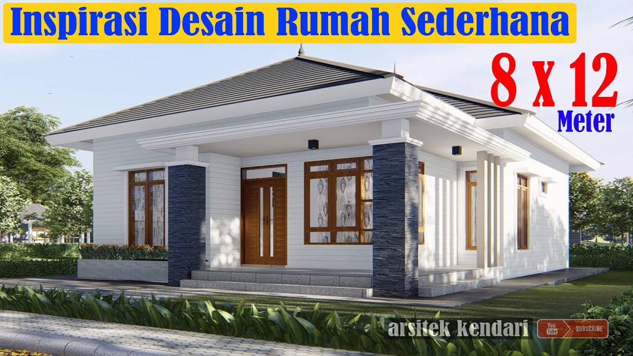 Detail Desain Rumah Ukuran 12x8 Dengan 3 Kamar Tidur Nomer 7