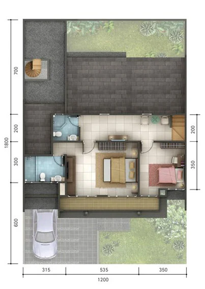 Detail Desain Rumah Ukuran 18x12 Nomer 16