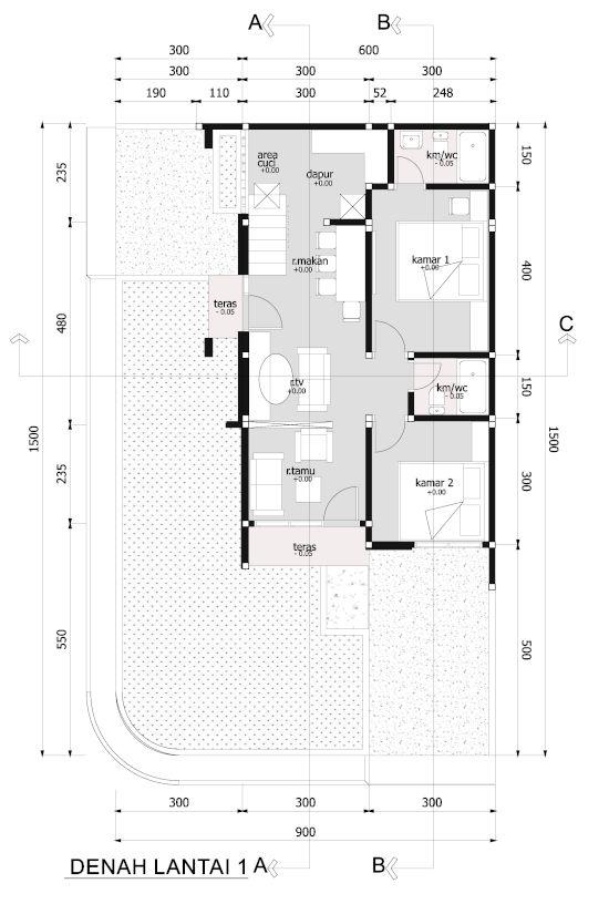 Detail Desain Rumah Ukuran 18x12 Nomer 22