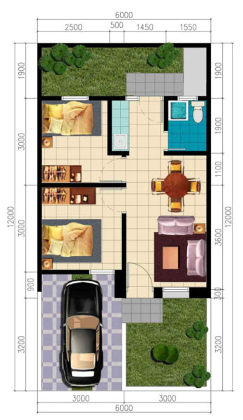 Detail Desain Rumah Ukuran 45 Nomer 9