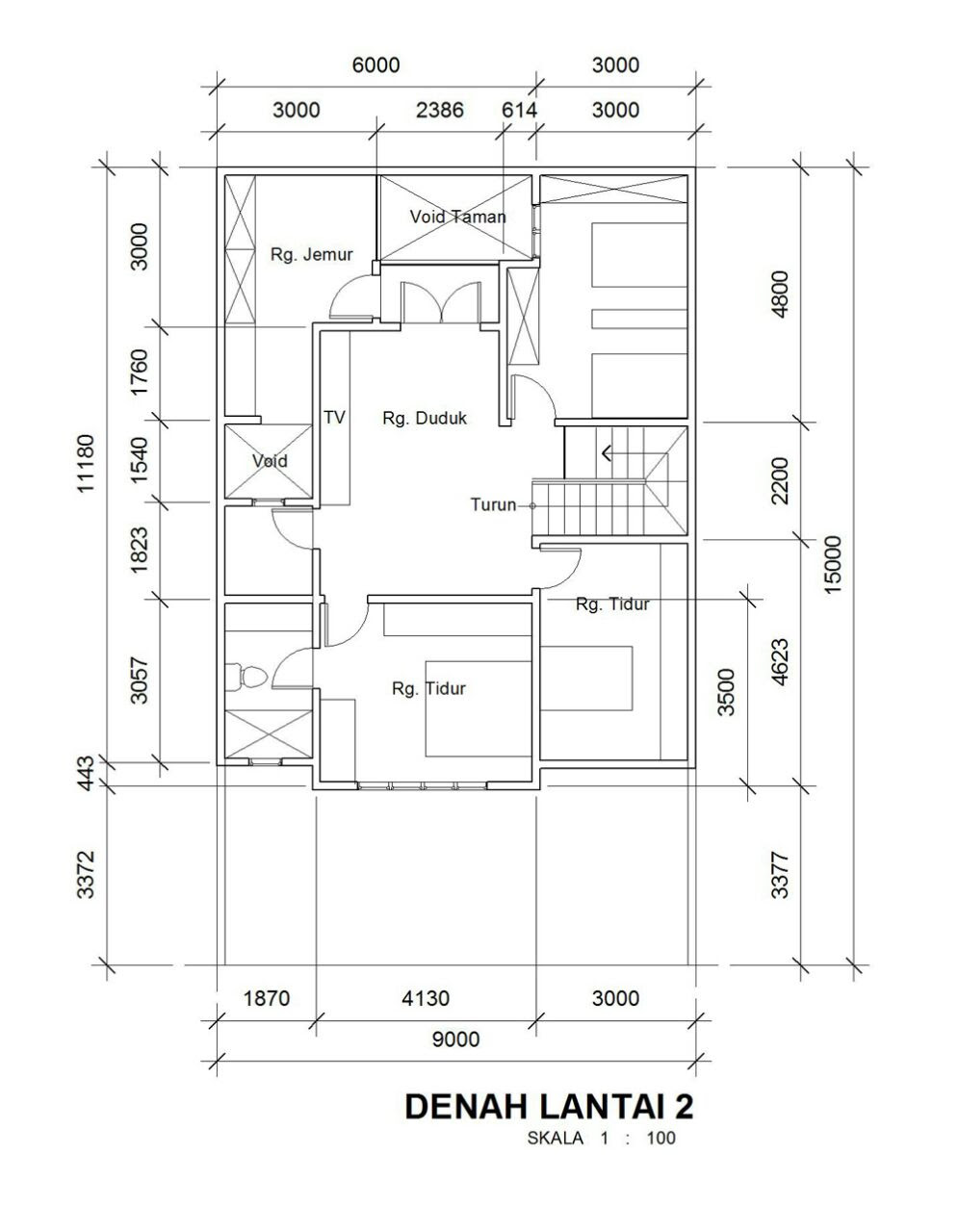 Detail Desain Rumah Ukuran 6x7m Nomer 32