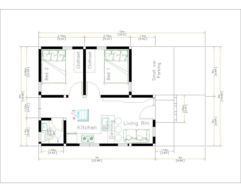 Detail Desain Rumah Ukuran 6x7m Nomer 34