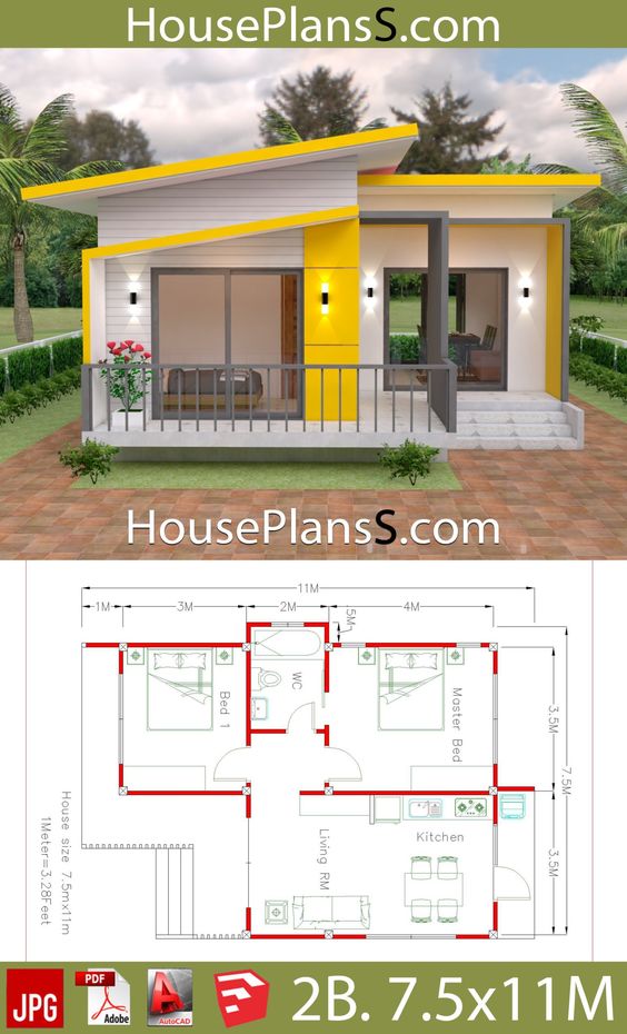 Detail Desain Rumah Ukuran 6x7m Nomer 55