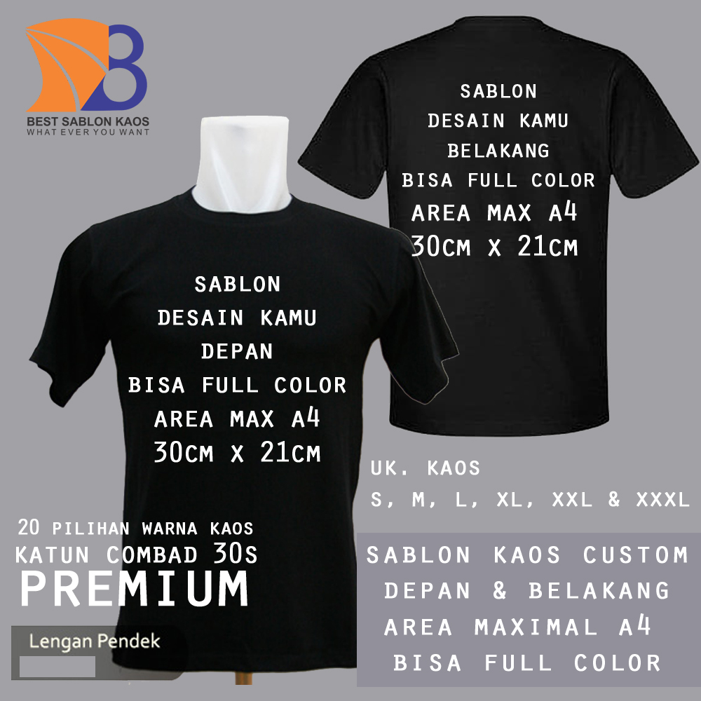 Detail Desain Sablon Baju Nomer 53