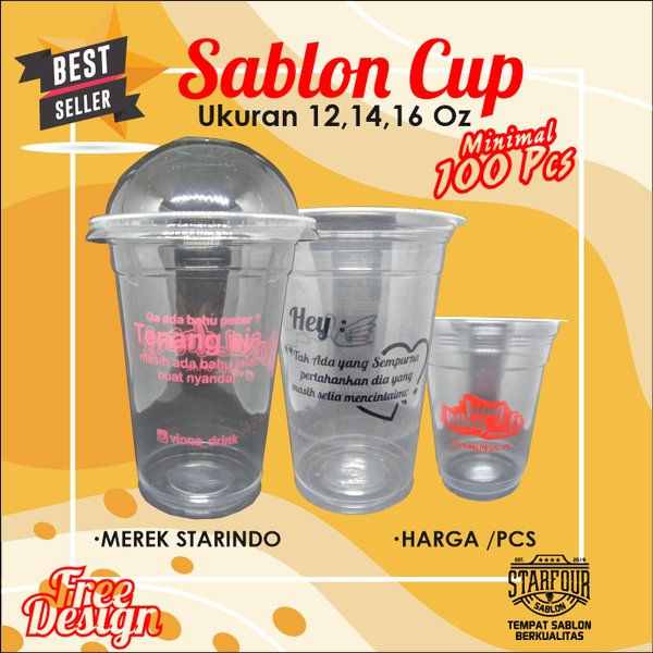 Detail Desain Sablon Cup Nomer 30