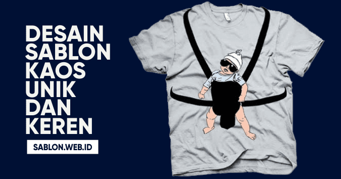 Detail Desain Sablon Kaos Simple Keren Nomer 18