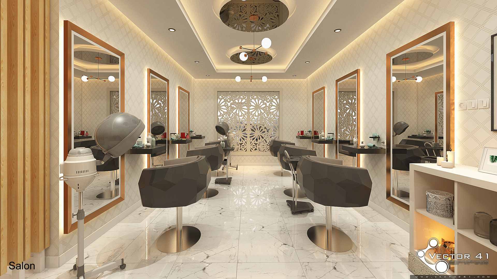 Detail Desain Salon Minimalis Nomer 38