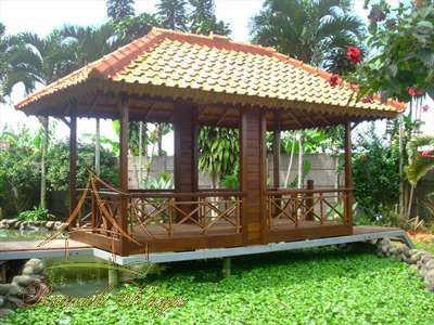 Desain Saung Kayu - KibrisPDR