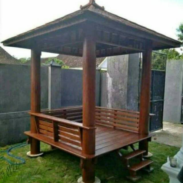 Detail Desain Saung Kayu Nomer 23