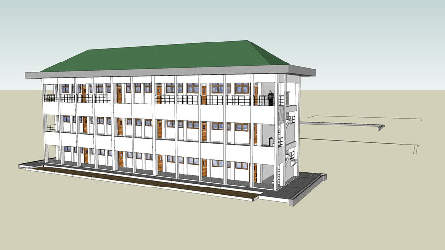 Detail Desain Sekolah 2 Lantai Nomer 13