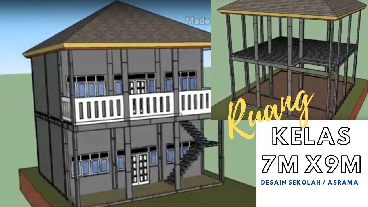 Detail Desain Sekolah 2 Lantai Nomer 3