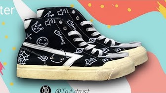 Detail Desain Sepatu Lukis Nomer 56