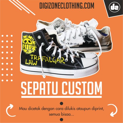 Detail Desain Sepatu Lukis Converse Nomer 24