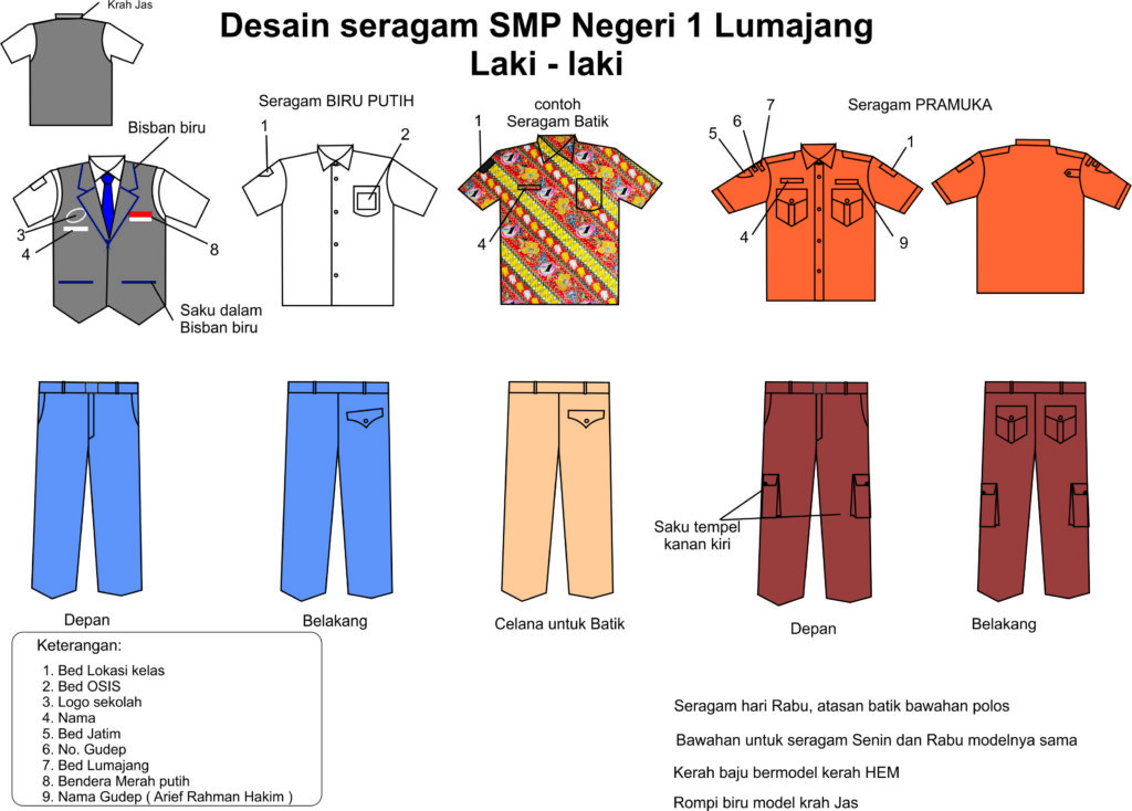 Detail Desain Seragam Sekolah Nomer 16