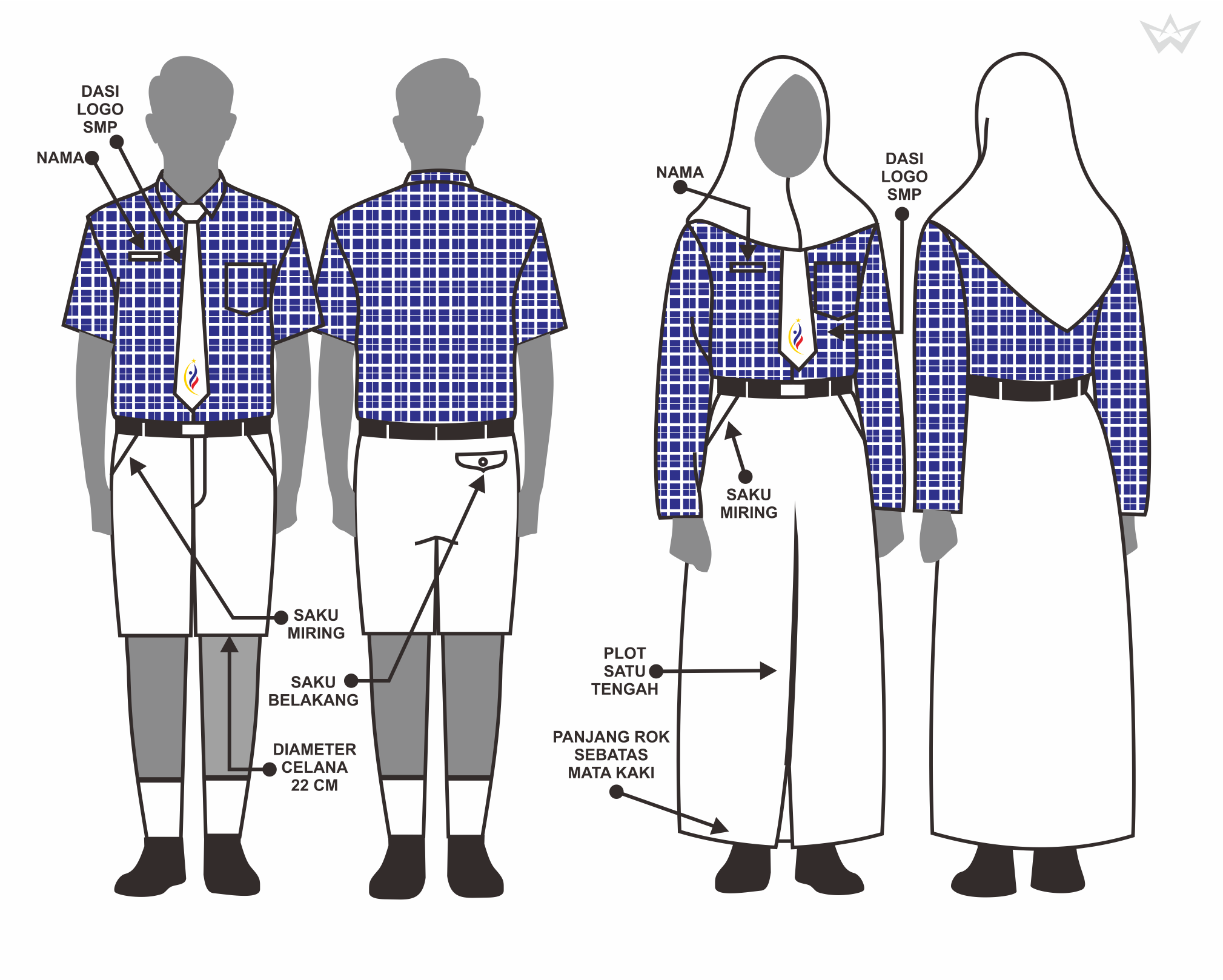 Detail Desain Seragam Sekolah Nomer 19