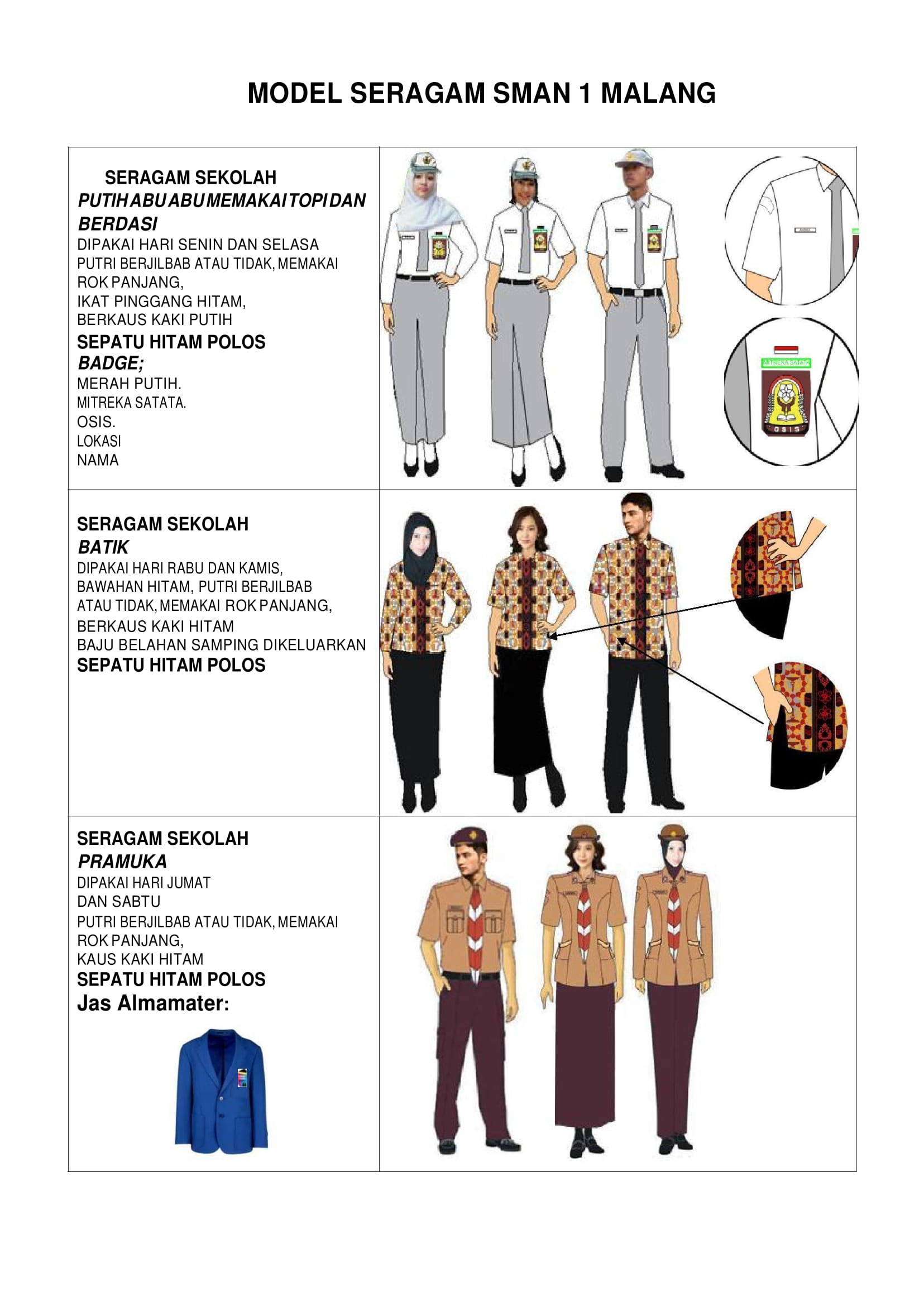 Detail Desain Seragam Sekolah Nomer 23