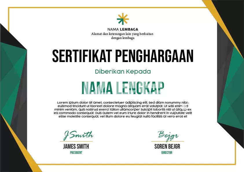 Detail Desain Sertifikat Lomba Nomer 43