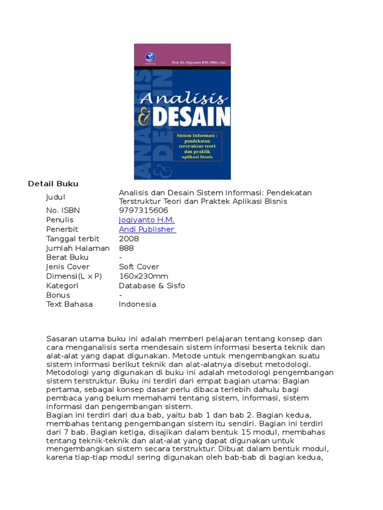 Detail Desain Sistem Informasi Nomer 37