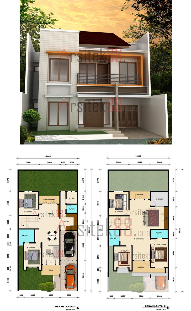 Detail Desain Sketsa Rumah Minimalis Nomer 25