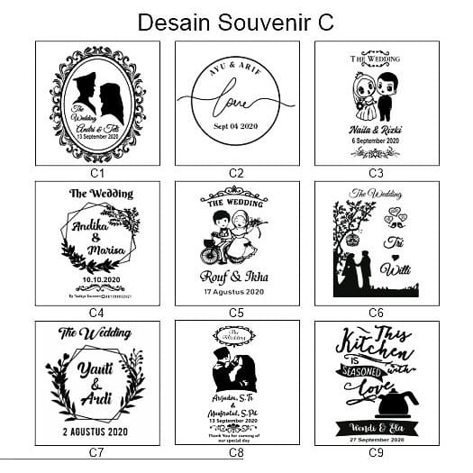 Detail Desain Souvenir Pernikahan Nomer 13