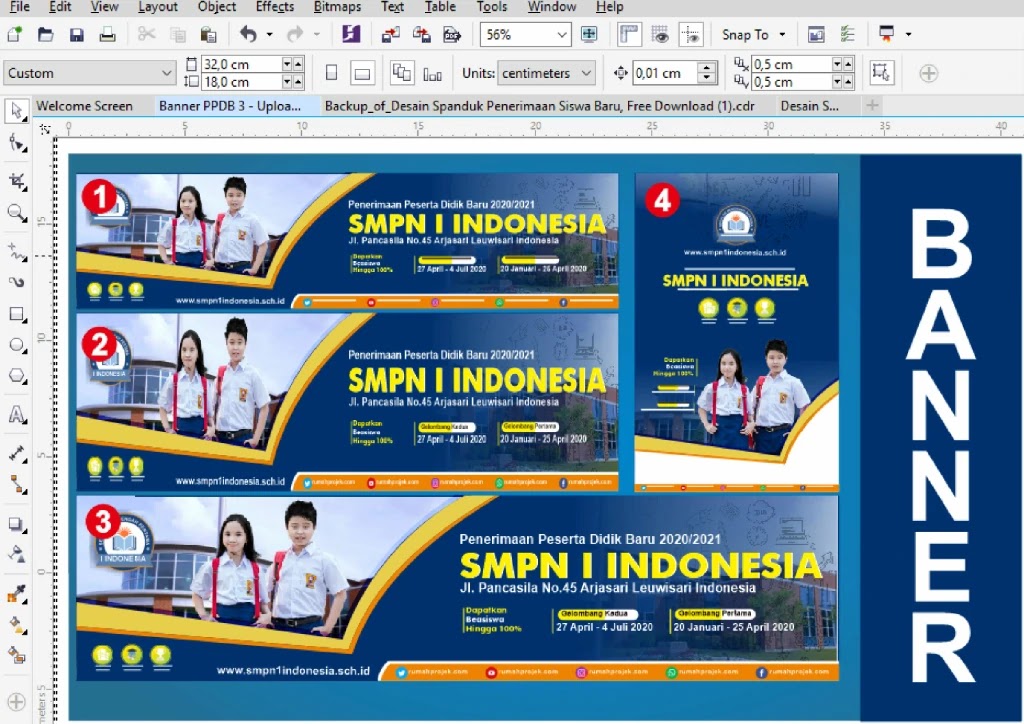 Detail Desain Spanduk Dengan Coreldraw Nomer 10