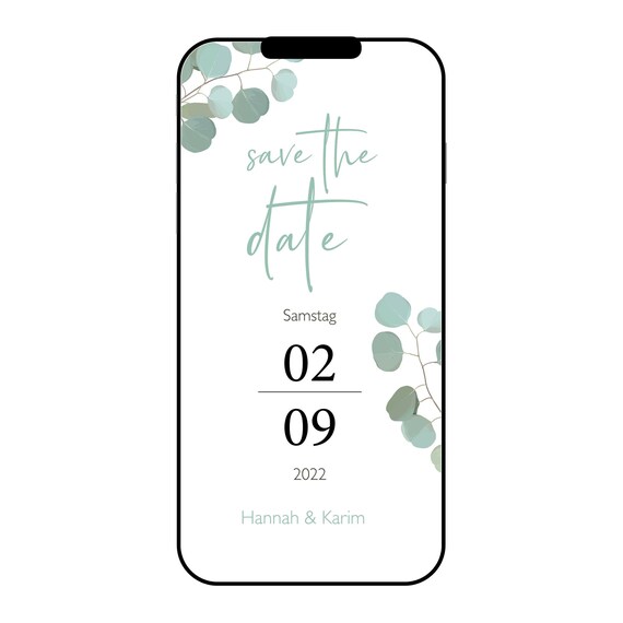 Detail Digitale Save The Date Karte Nomer 4