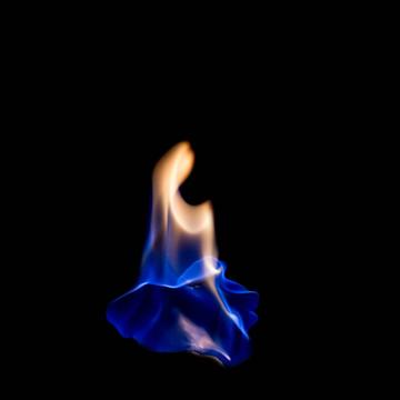 Detail Feuer Hintergrund Blau Nomer 2