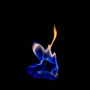 Detail Feuer Hintergrund Blau Nomer 3