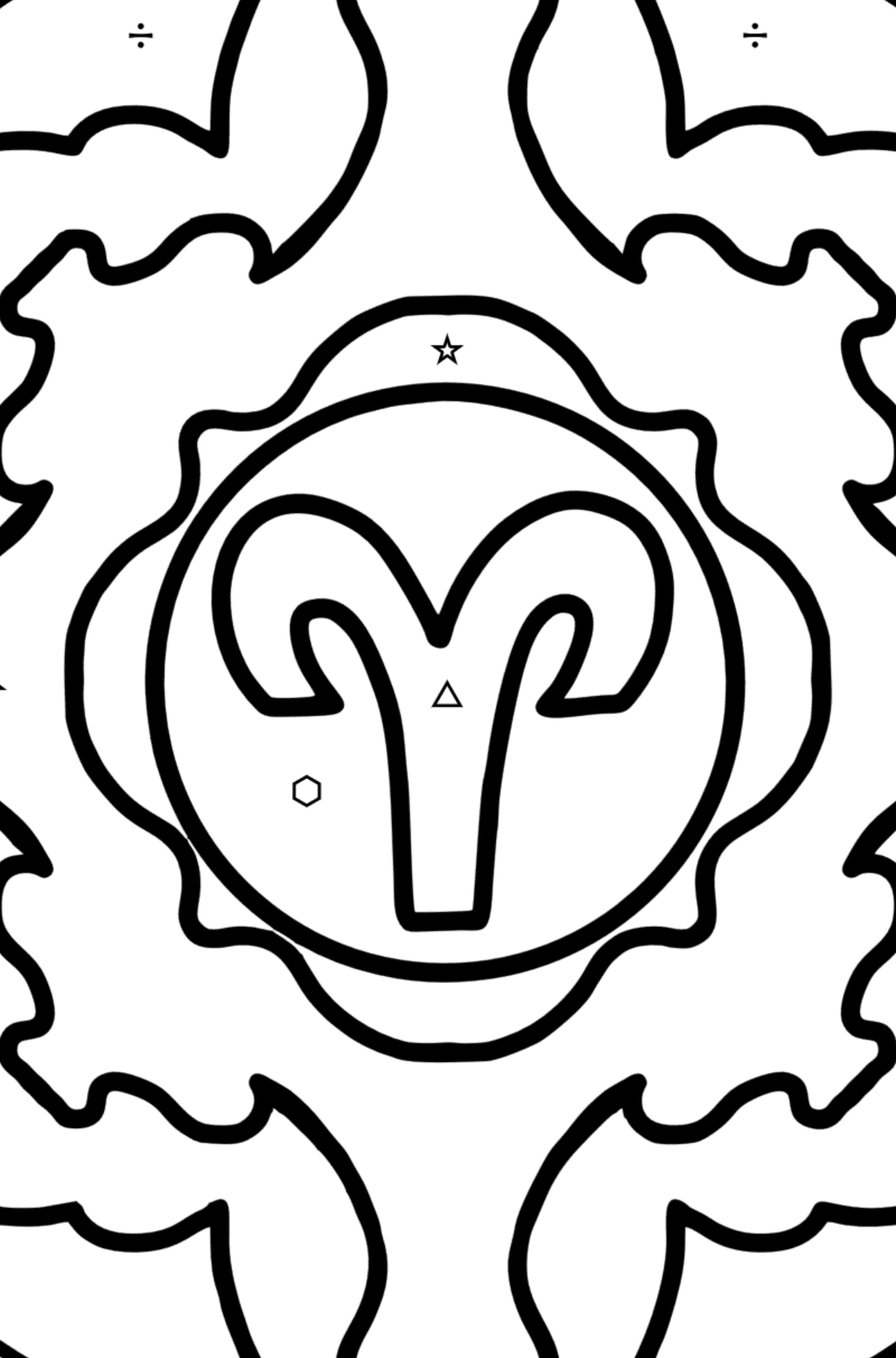 Detail Mandala Widder Nomer 18