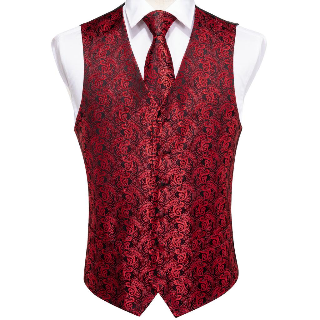 Detail Schwarzer Anzug Rote Krawatte Nomer 17