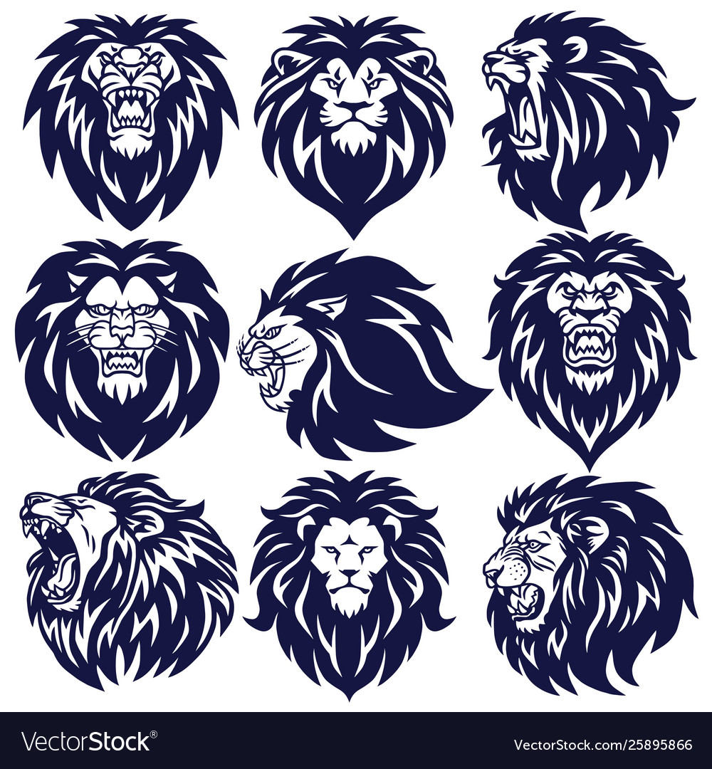 Detail Lions Vector Nomer 25