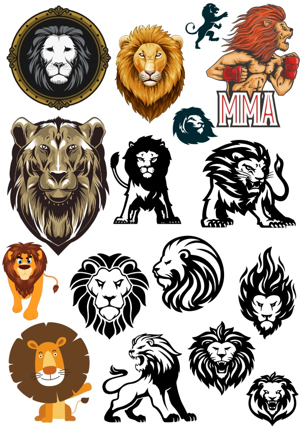 Detail Lions Vector Nomer 36
