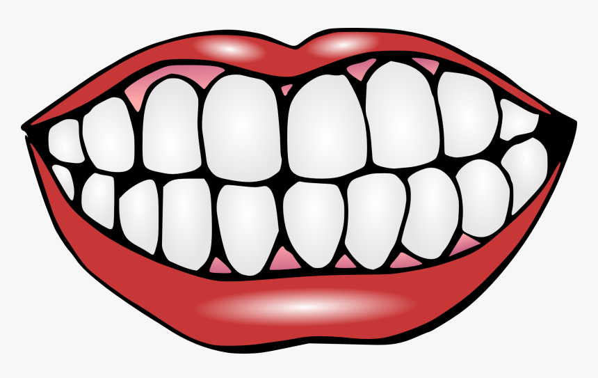 Detail Lips With Teeth Clipart Nomer 2