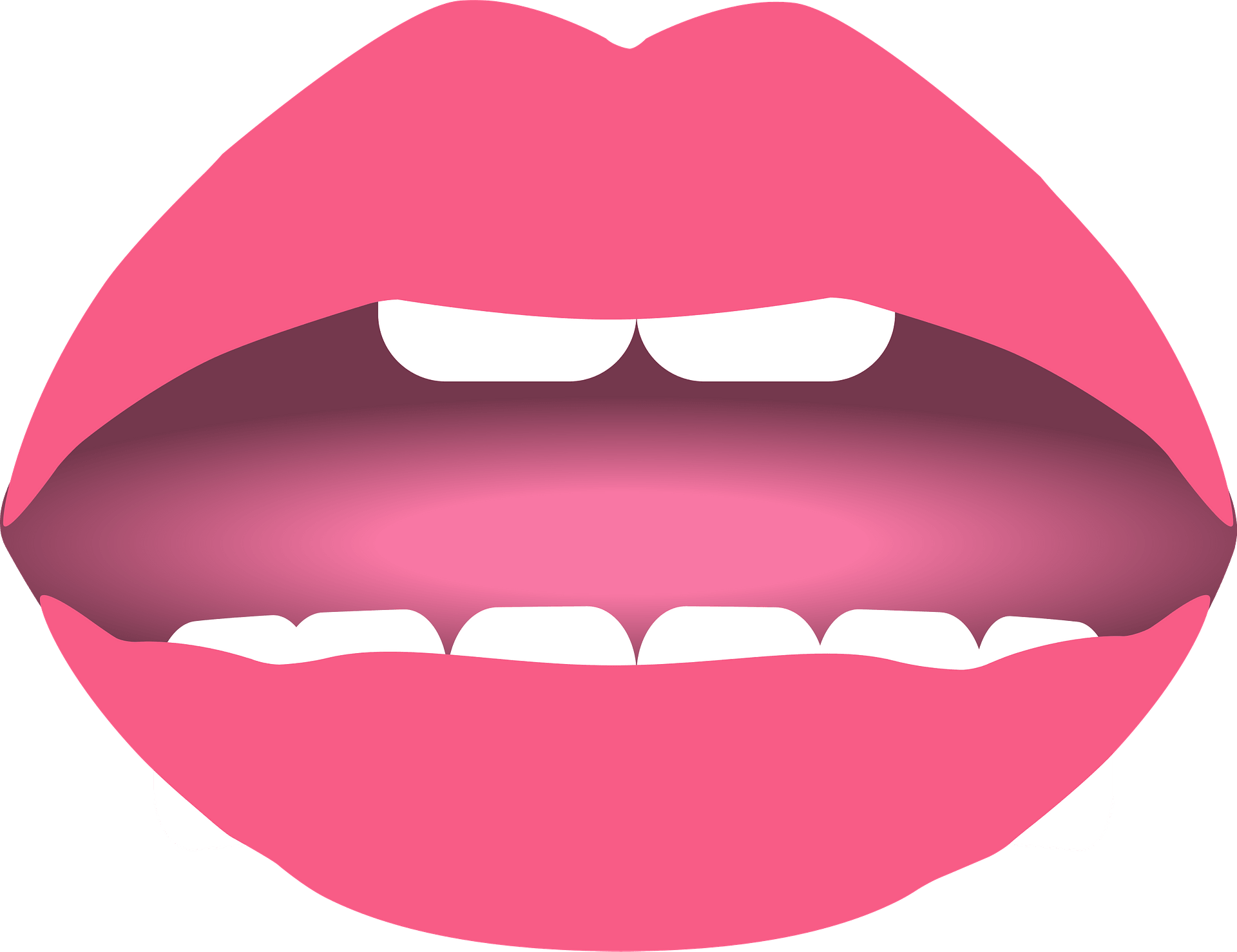 Detail Lips With Teeth Clipart Nomer 32